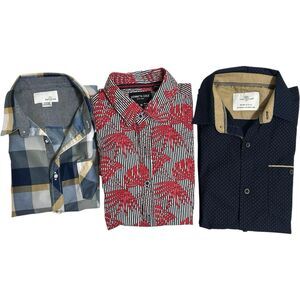 Bundle of 3 Boys Short Sleeved Shirts Size 10 Formal Wear Church Casual Party